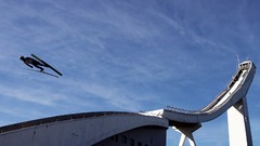 Norway Jumper ski blue skies oslo