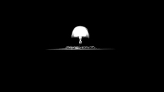 Nuclear explosions black background
