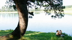 Nude lakes blondes woman