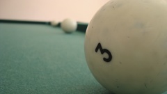 Numbers balls billiards tables