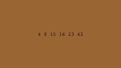 numbers simple lost brown background Minimalism TV series