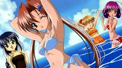 Ocean Anime anime girls bikini swimsuits