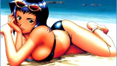Ocean Anime Beaches sunglasses anime girls cowboy bebop 