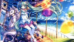 Ocean Balloons hatsune miku vocaloid scenic