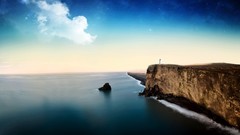 Ocean cliffs lighthouses Beaches