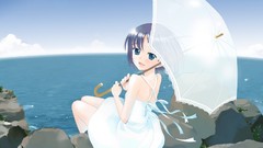 Ocean clouds Landscapes blue