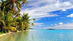 Ocean lagoon Islands tropical