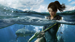 Ocean lara croft Sharks