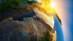 Ocean light Earth colors