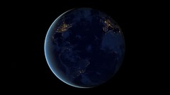 Ocean lights Earth NASA globes outer space night vision