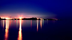 Ocean lights reflections