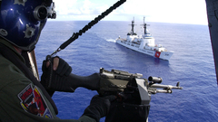 Ocean military Helicopters coast