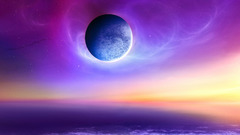 Ocean outer space horizon