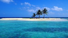 Ocean paradise Islands palm