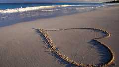 Ocean sand Hearts Beaches