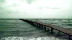 Ocean sand piers Sea