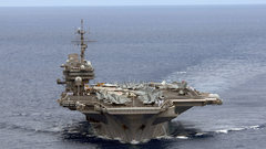 Ocean ships aircraft carriers.