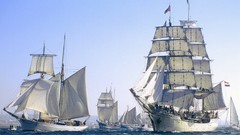 Ocean ships sail sailing sails sail ship