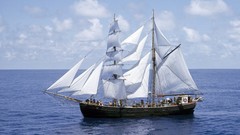 Ocean ships sails sail ship