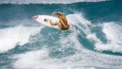Ocean Sports woman surfing wather