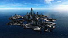 Ocean stargate Islands Stargate: Atlantis TV shows buildings 