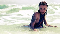 Ocean tattoos beach girls