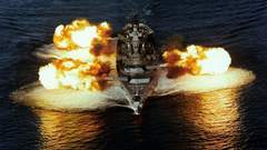 Ocean vehicles shooting battleships