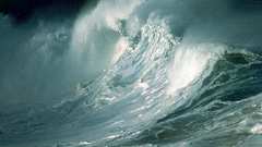 Ocean waves storm Sea