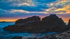 Ocean web rocks seascape