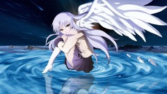 Ocean wings Anime anime girls angel beats tachibana kanade