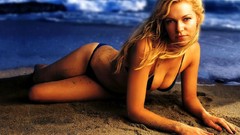 Ocean woman ass wet Beaches blondes lingerie underwear boobs 