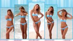 Ocean woman blondes models photo shoot bikini Maryna Linchuk