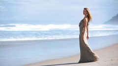 Ocean woman dress blondes Renata Kuerten