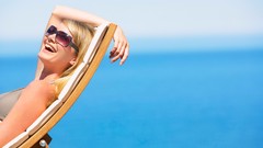 Ocean woman sunglasses blondes