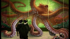 Octopuses aquarium artwork traditional
