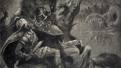 Odin artwork Fenris mythology