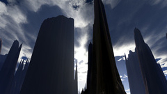 Of brooding glass buildings