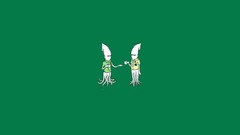 Office funny ink squid minimalistic Simple Background