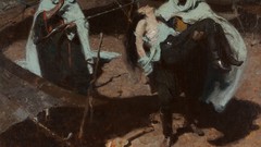 Oil paintings Nomad Oil Painting Tuareg traditional art deserts 