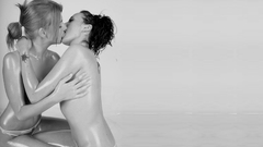 Oiled woman bikini lesbians