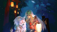 Okami torii Japanese clothes