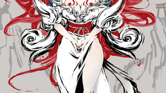 Okami white hair fox