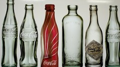 Old bottles coca-cola