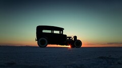 old car hot rod vehicle sun outdoors Car