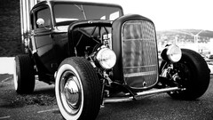 old car monochrome oldtimer vehicle hot rod Car