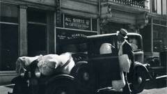 Old cars classic grayscale