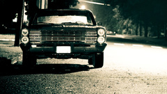 Old cars parking vehicles