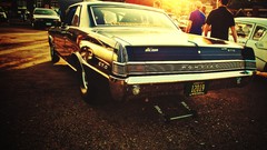 Old cars retro classic American streets pontiac gto muscle cars