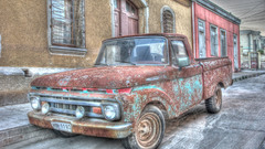 Old cars vehicles HDR