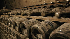 Old food bottles dust